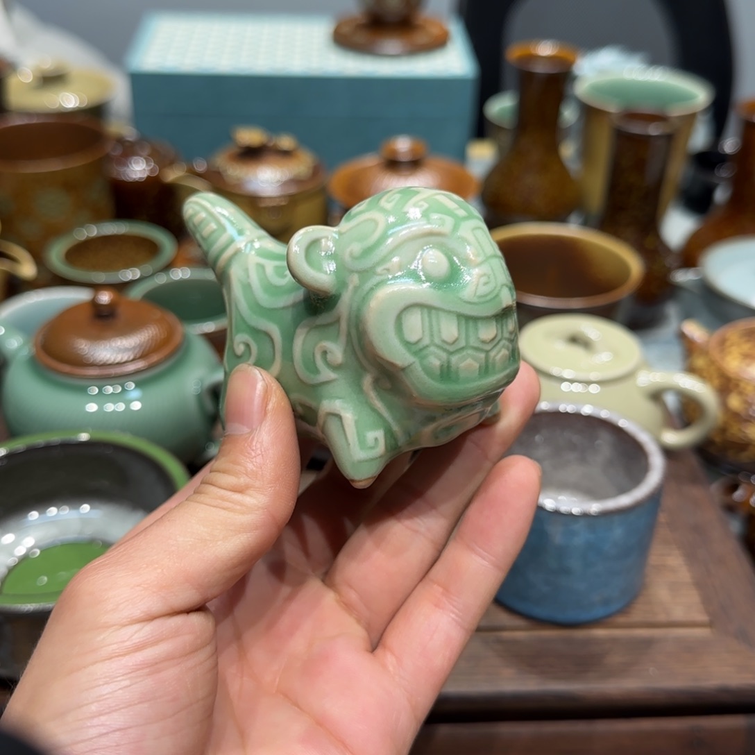 小金茶具青瓷茶器