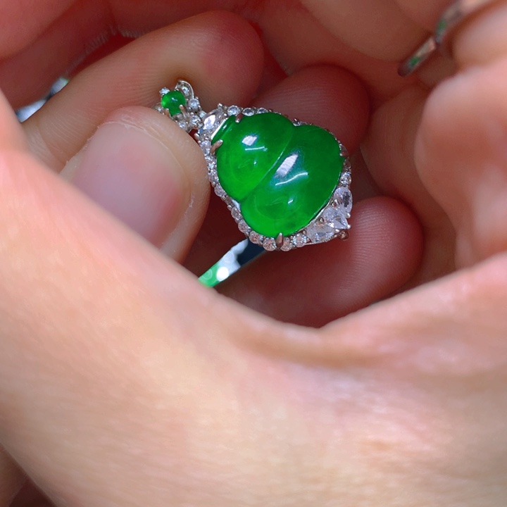 翡翠颈饰银S925镶嵌一个