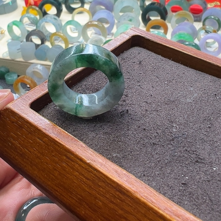 定制翡翠未镶嵌翡翠戒指11-16