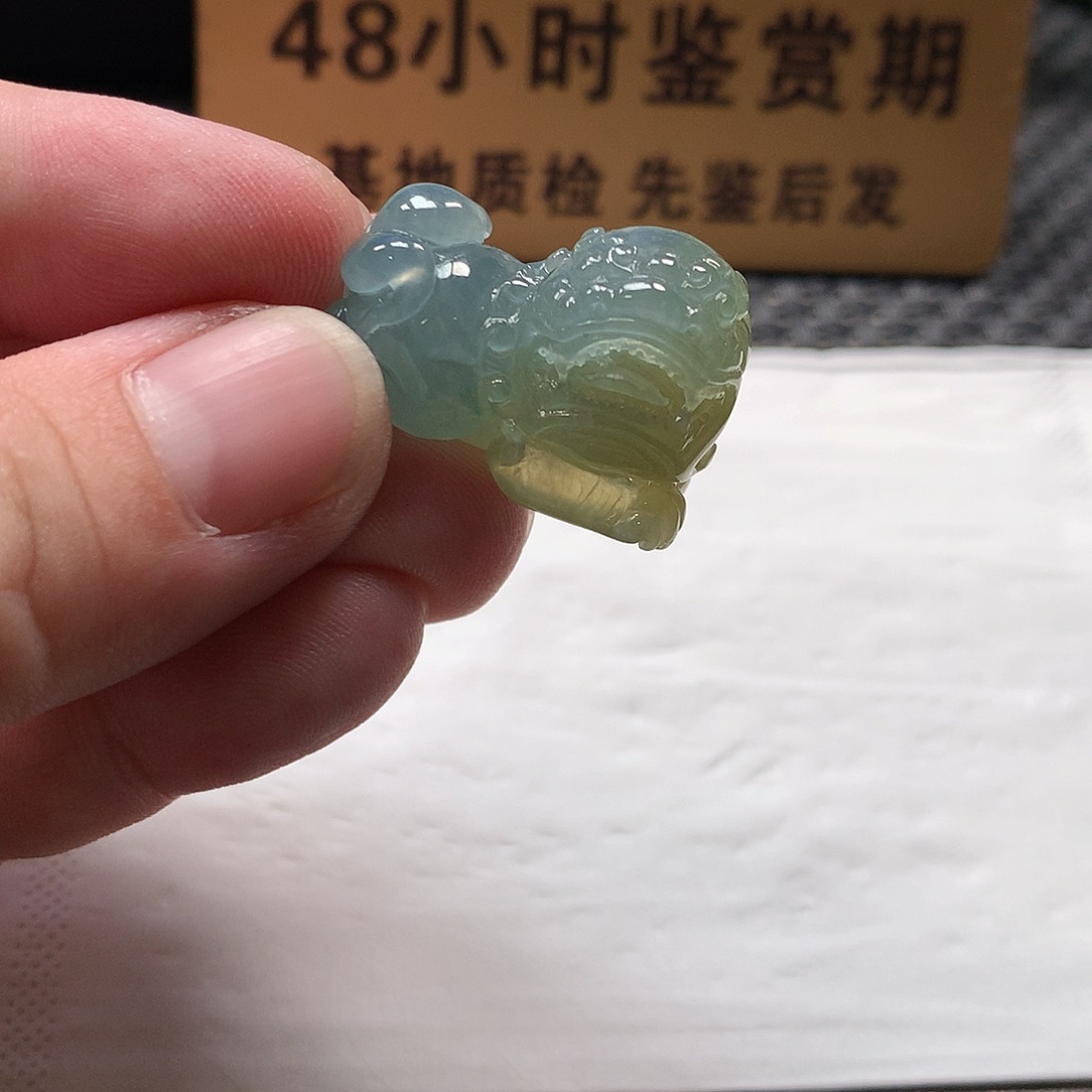 颈饰未镶嵌翡翠狮子