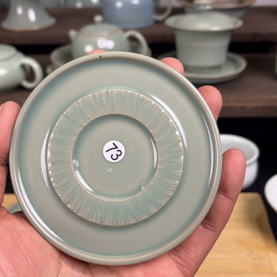 【闪购商品】微瑕杯垫手工汝瓷