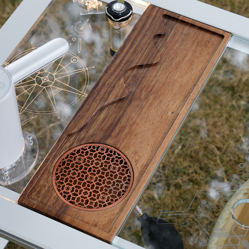 户外露营IGT桌模块0.5半单元配件板茶盘实木