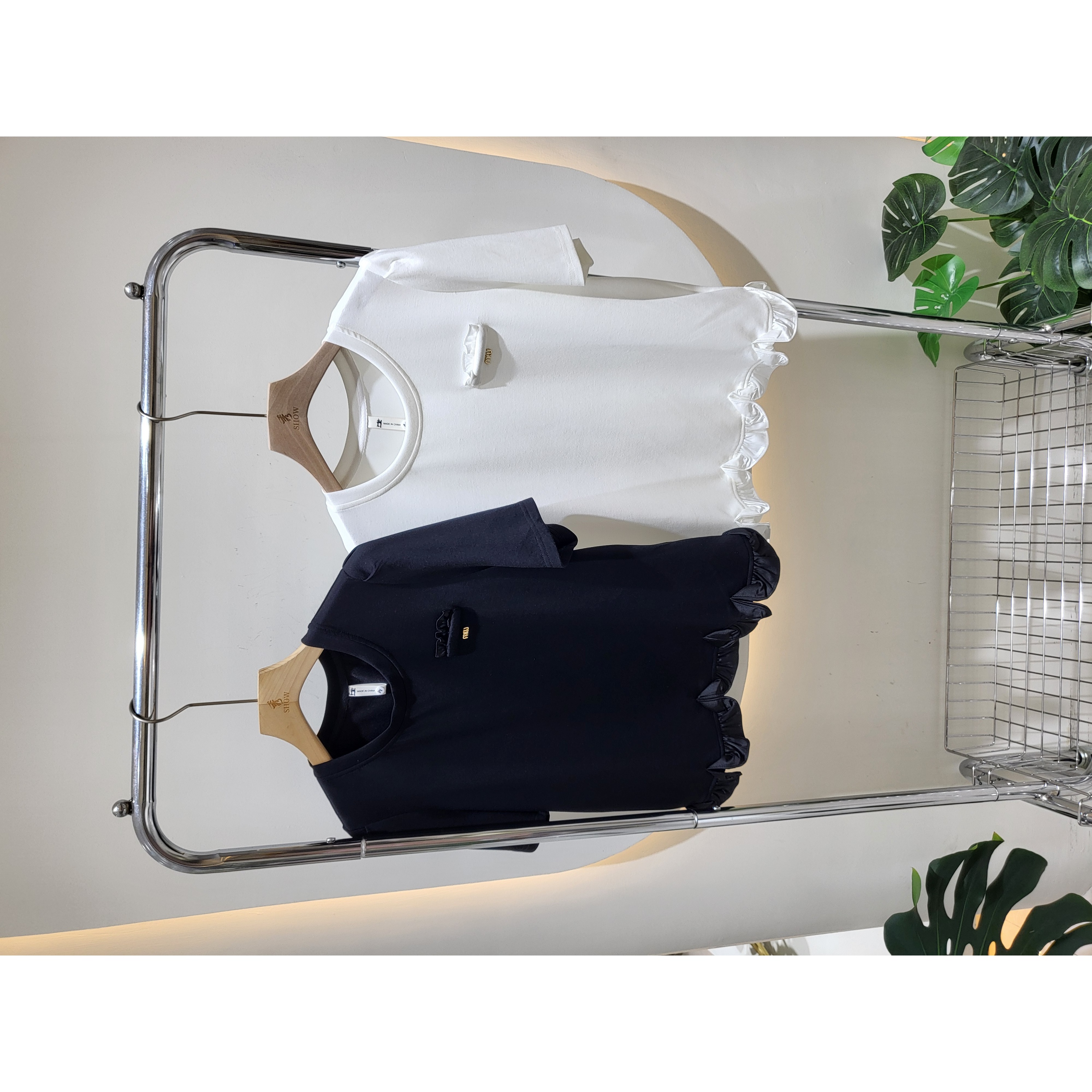 ⭐荷叶边⭐休闲洋气宽松版圆领上衣（卡码拍小）