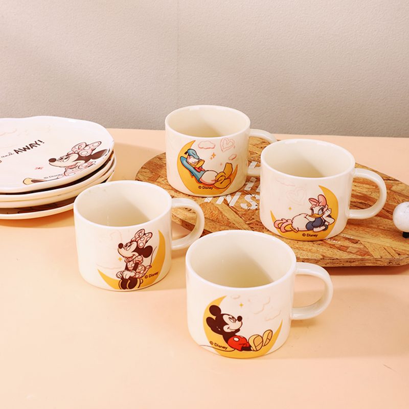 【直播浮力价】迪士尼新款石纹陶瓷可爱马克杯咖啡杯