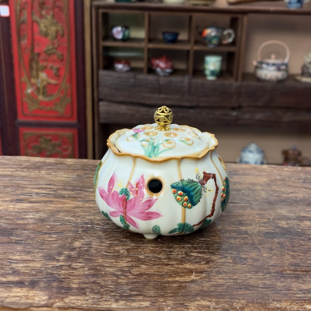 柴烧手工手绘陶瓷