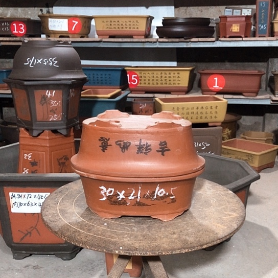 紫砂紫砂花盆包邮