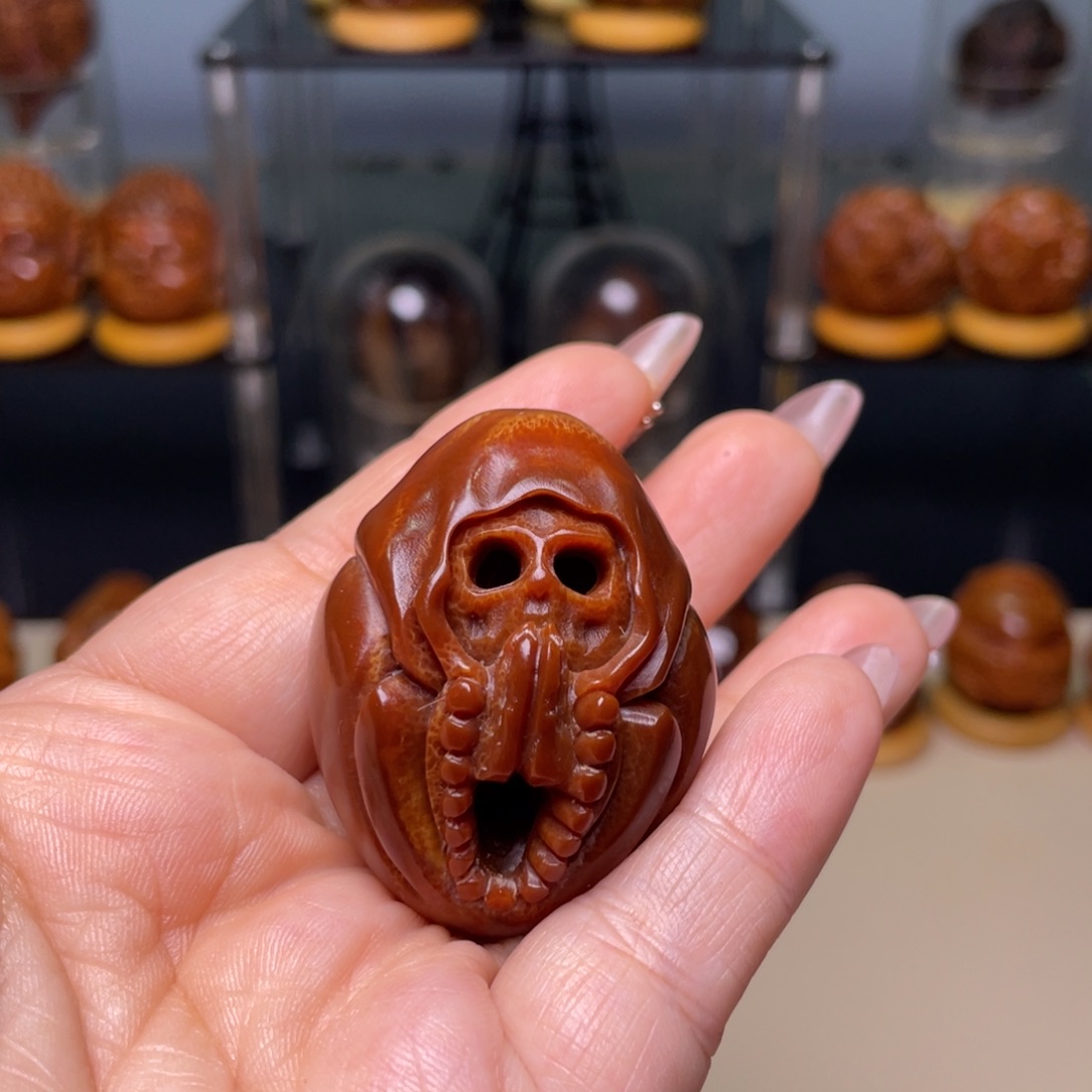 橄榄核手串/手链捡漏骷髅死神无相 偏远不包