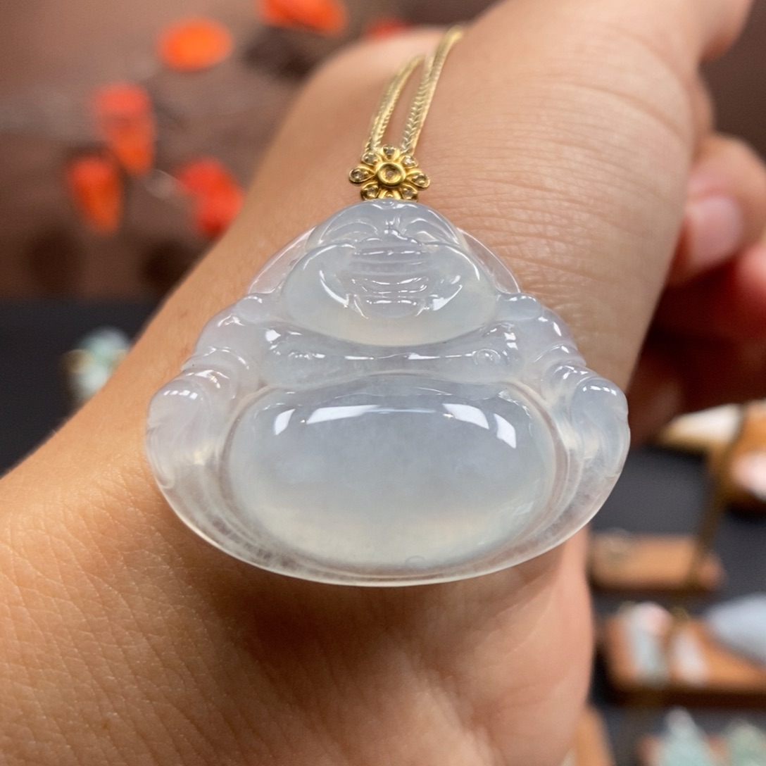 【闪购商品】颈饰18K金镶嵌翡翠59