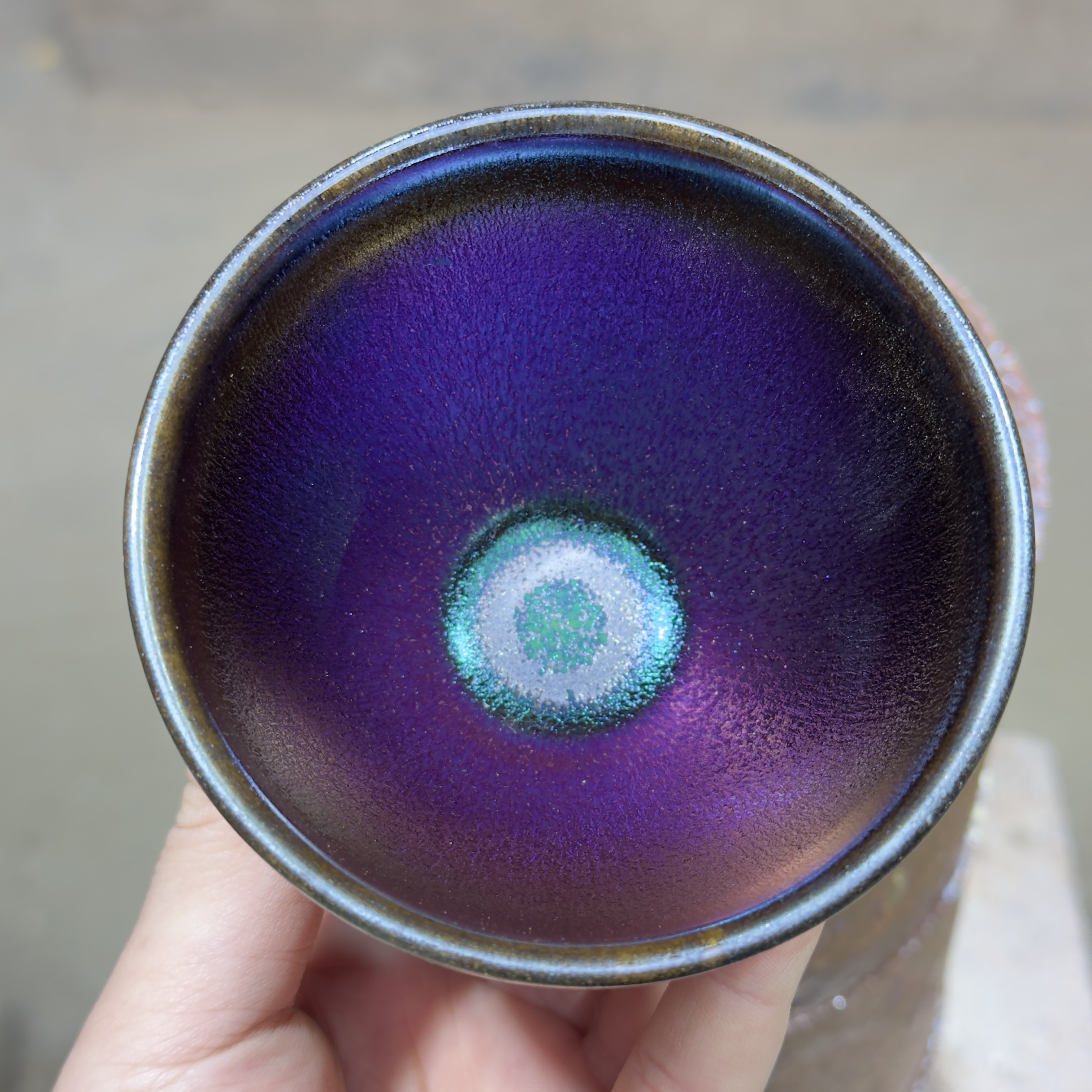 建窑--建盏 七彩龙麟 茶盏主人杯礼盒装带溯源证书 电烧