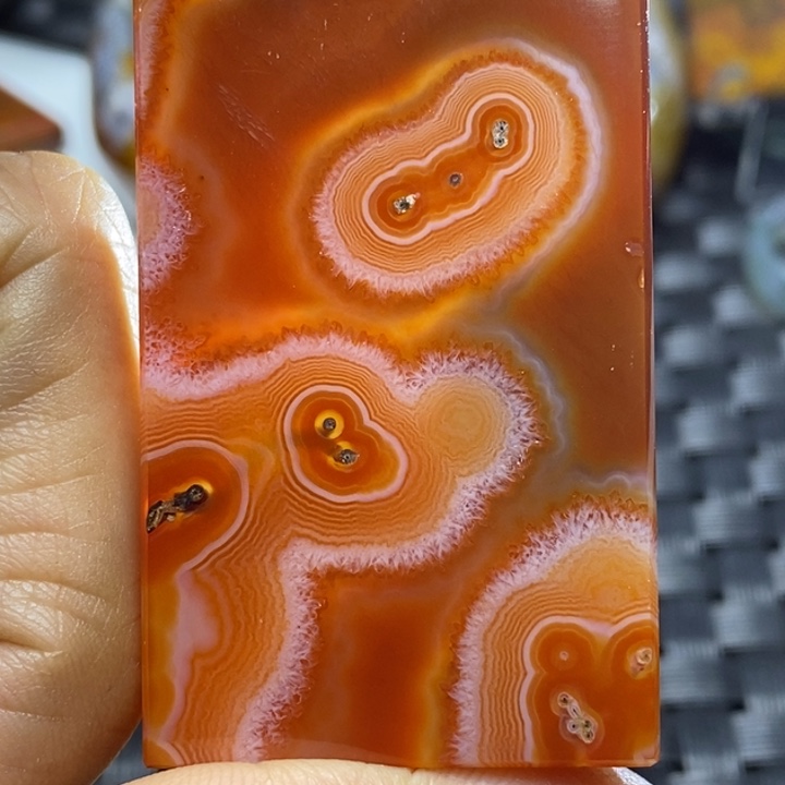 玛瑙/玉髓颈饰未镶嵌痕***^