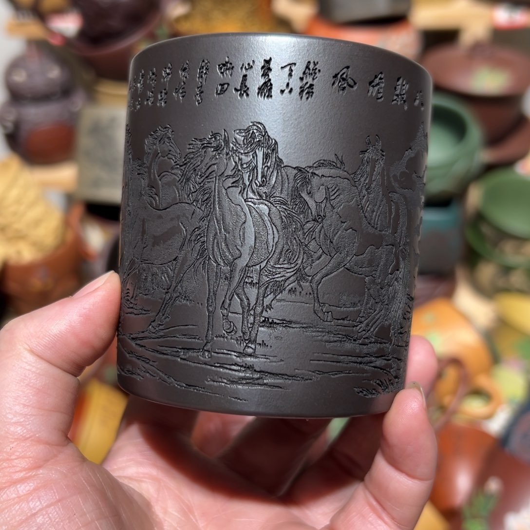 紫砂茶杯宜兴紫砂主人杯