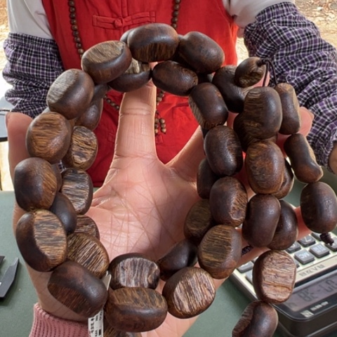 沉香手串白棋96克卡1.6多样性发1条