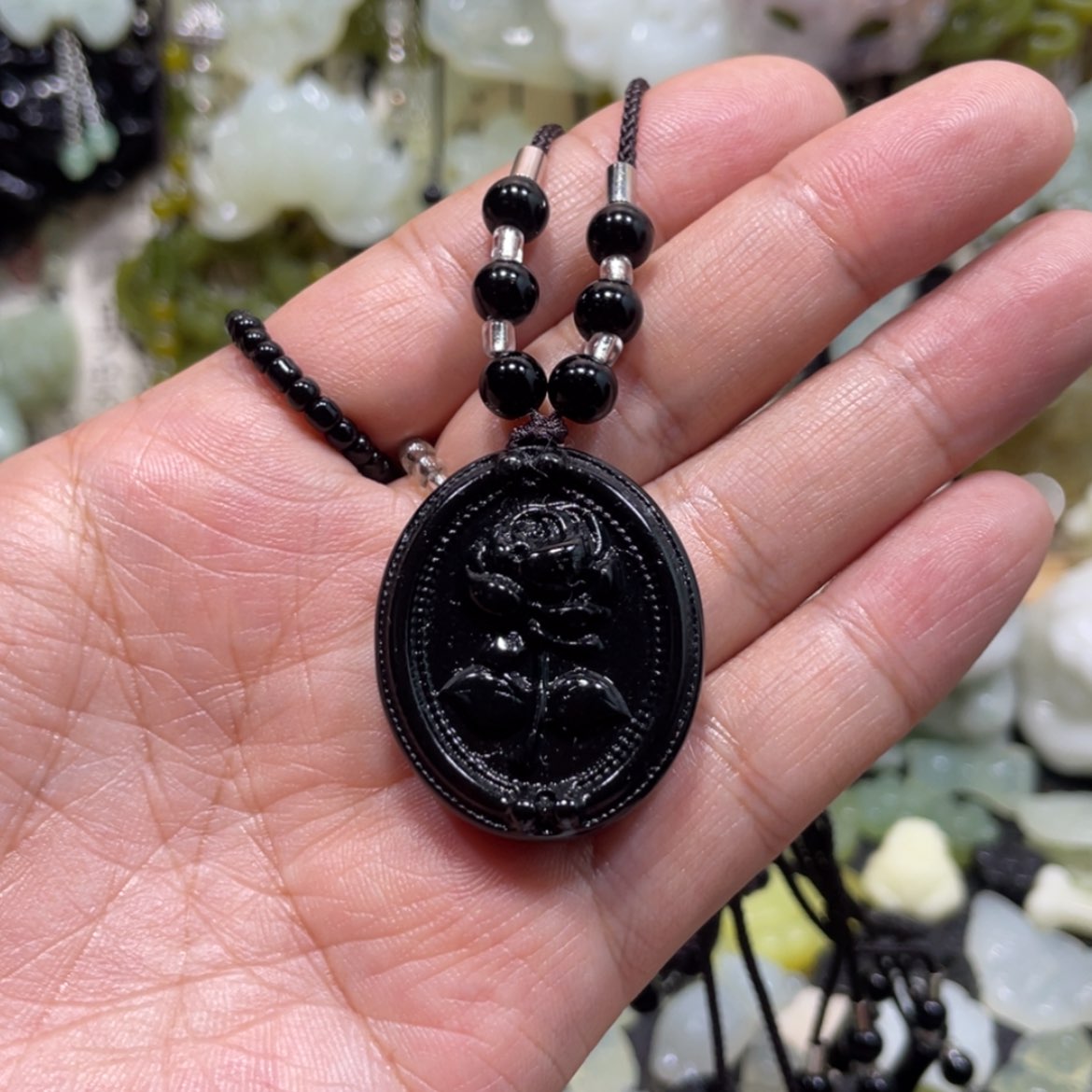 【闪购商品】岫玉颈饰未镶嵌24吊坠