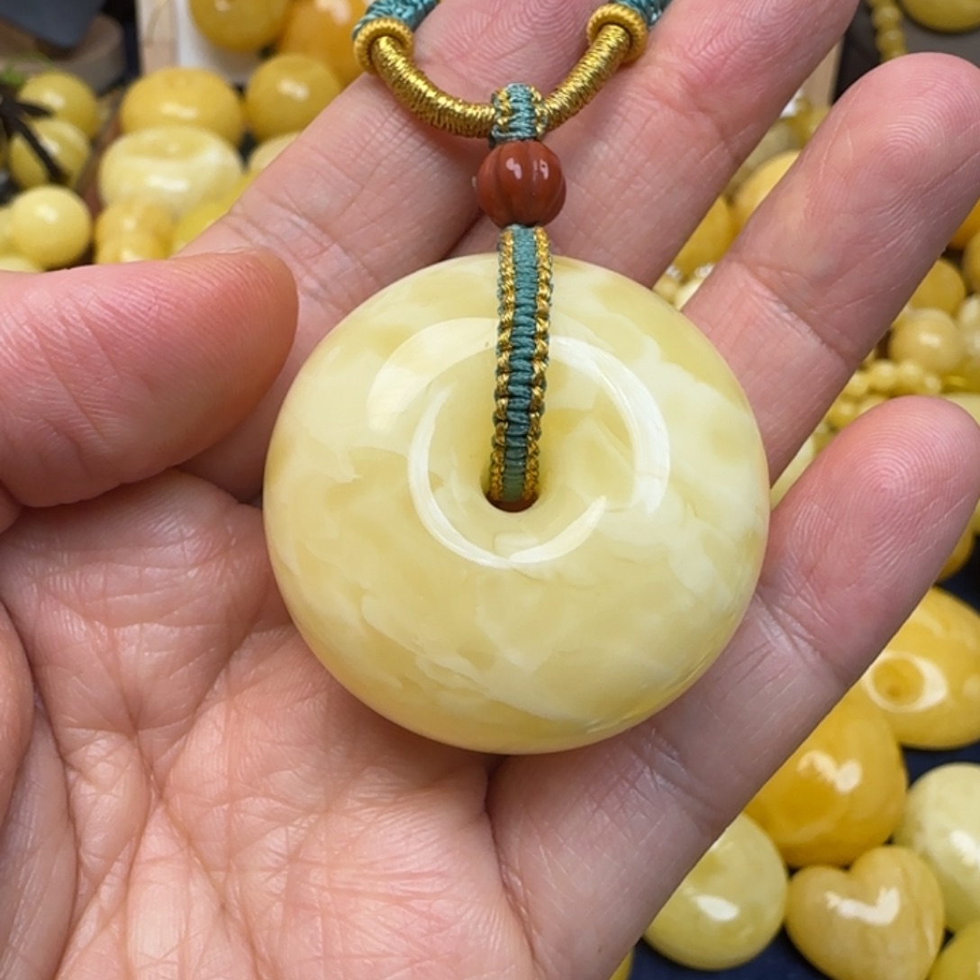 蜜蜡未镶嵌颈饰天然蜜蜡