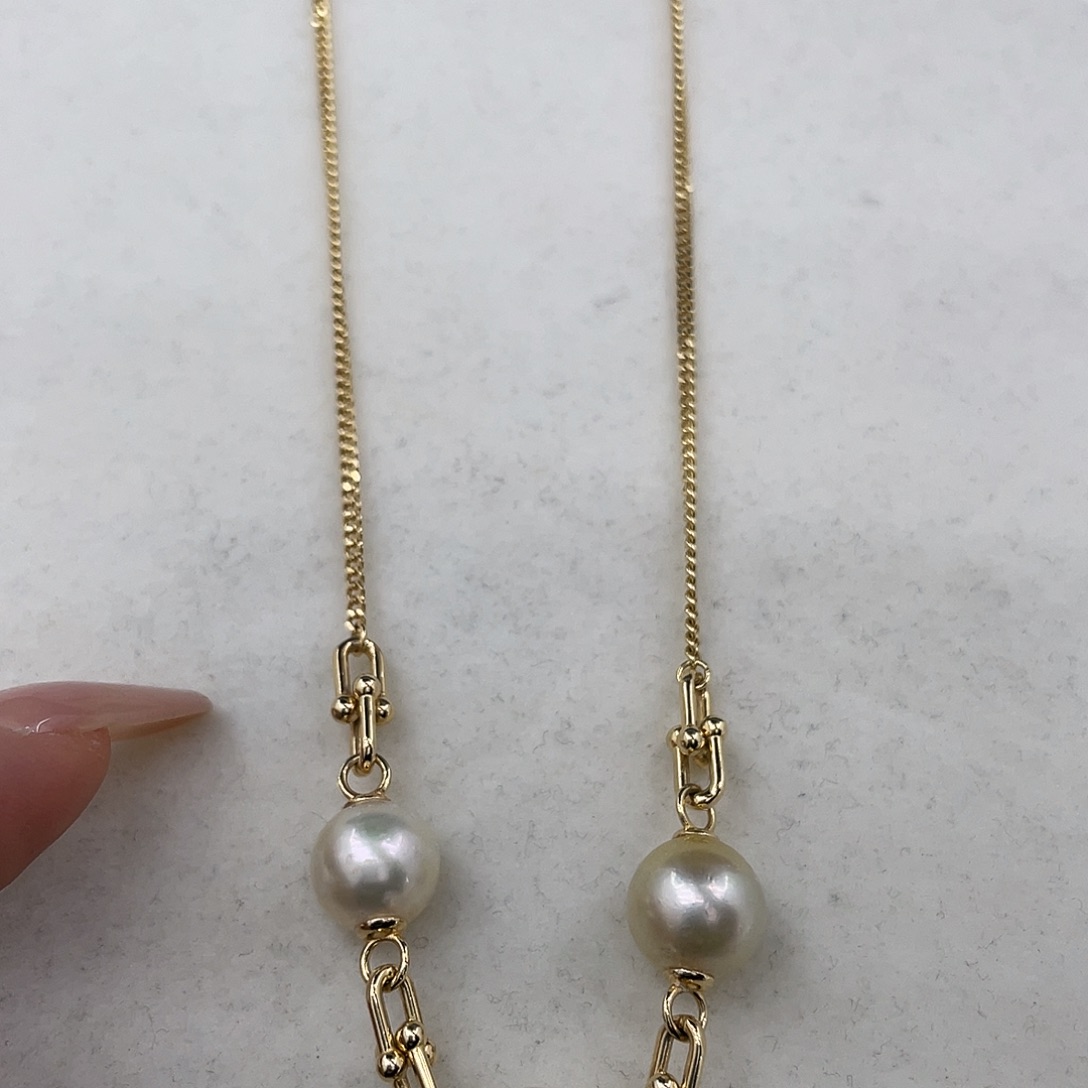 海水珍珠颈饰银S925镶嵌