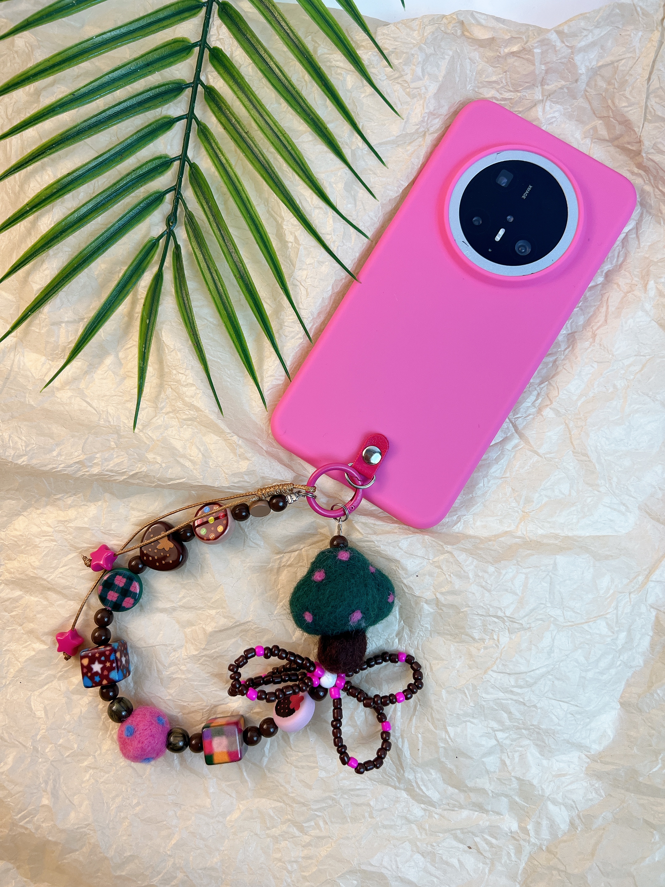 原创液态硅胶毛毡手提链适用华为mate70pro手机壳