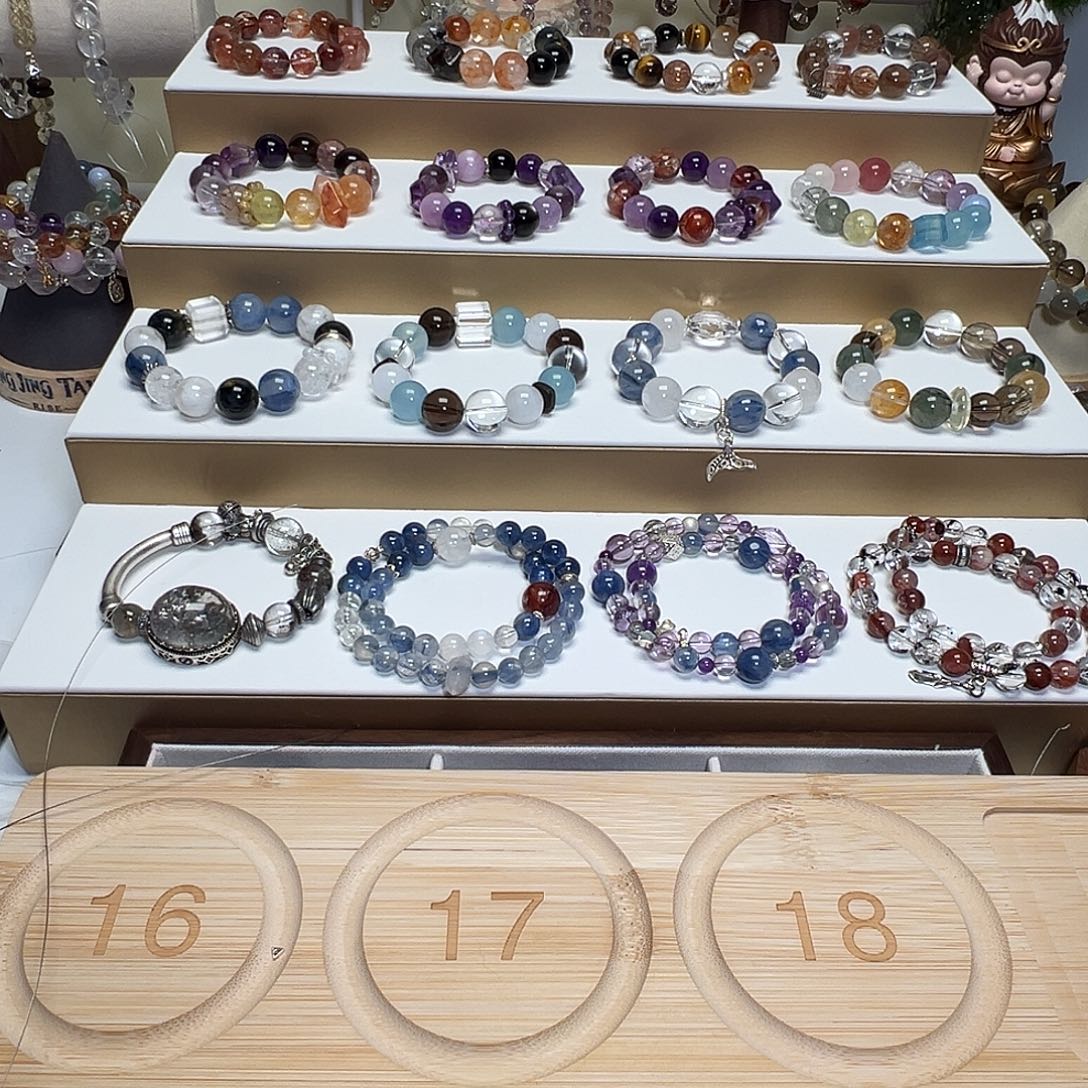 未镶嵌烟晶手链单珠