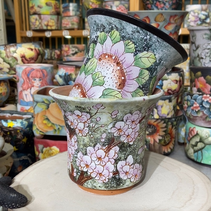 红陶景德镇艺术手绘作品