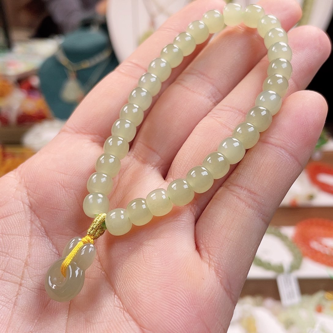 和田玉手链未镶嵌7