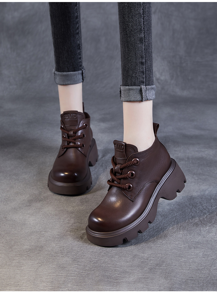 【老张手工】真皮马丁靴女2025年秋季新款短靴女款春秋单靴英伦风