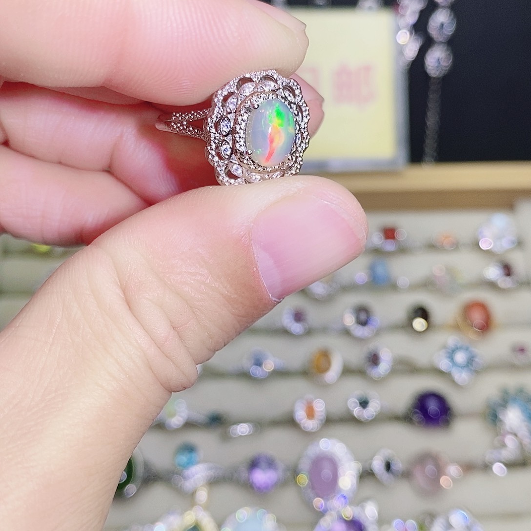 未镶嵌欧泊戒指558