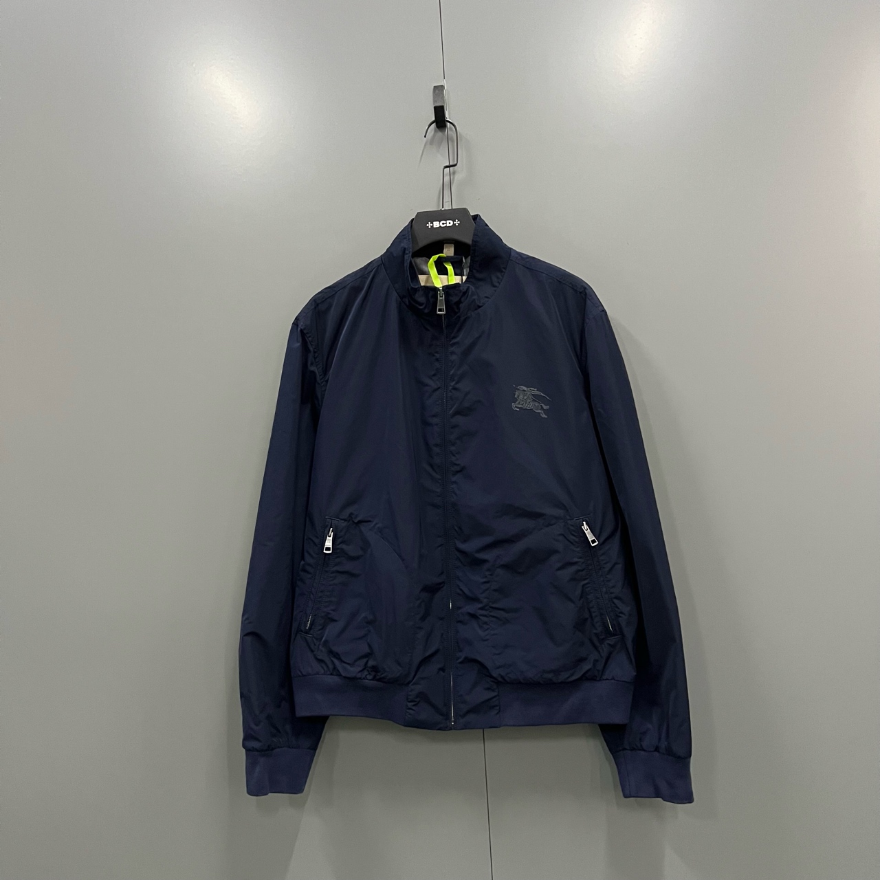 99新 BURBERRY/博柏利 (ll)藏青色骑士夹克外套 XXL码 jc603801