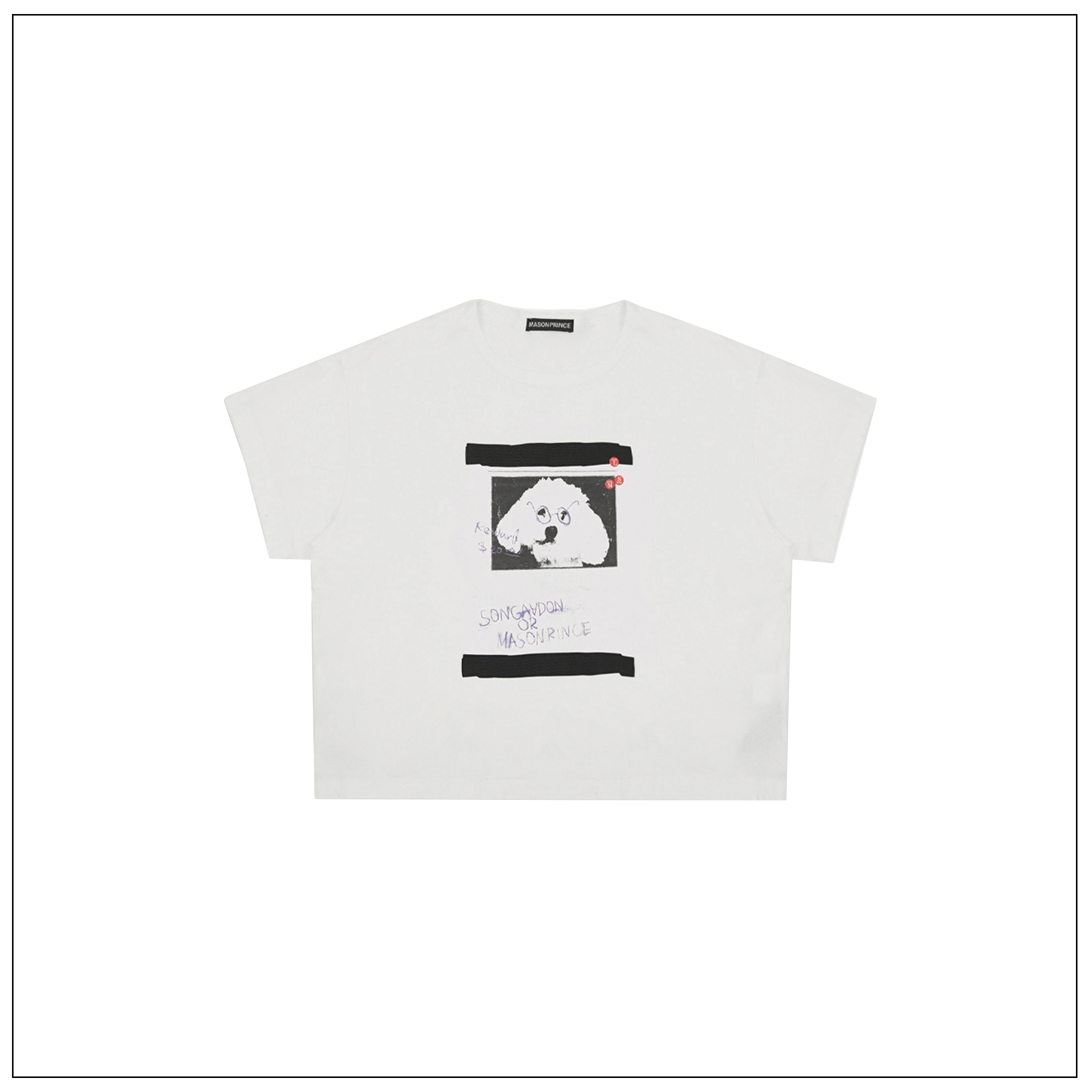 【广州】MPSD·25胶囊系列 * 涂鸦小狗 纪念版胶带印花短T (短版)