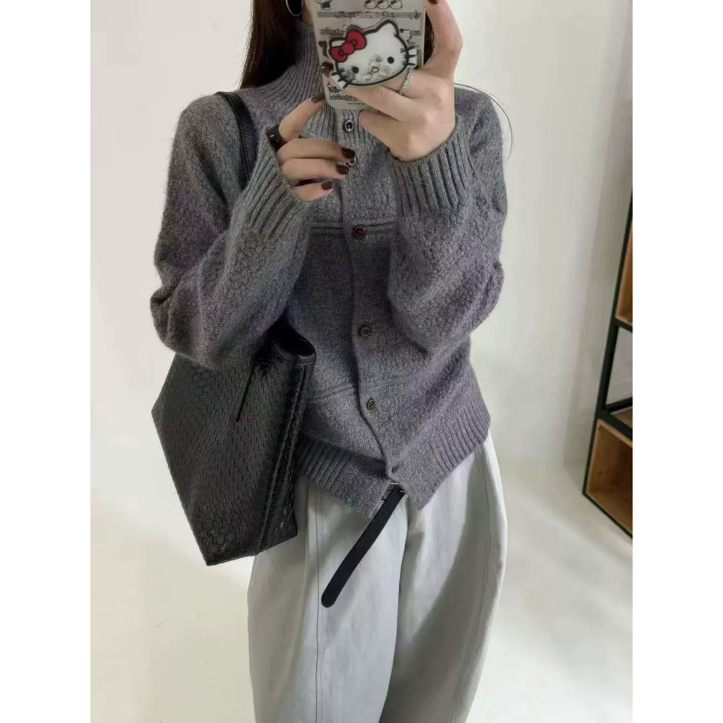 玉姐家秋冬新款时尚百搭纯色加厚保暖蜜熊外套短款f1865J6347