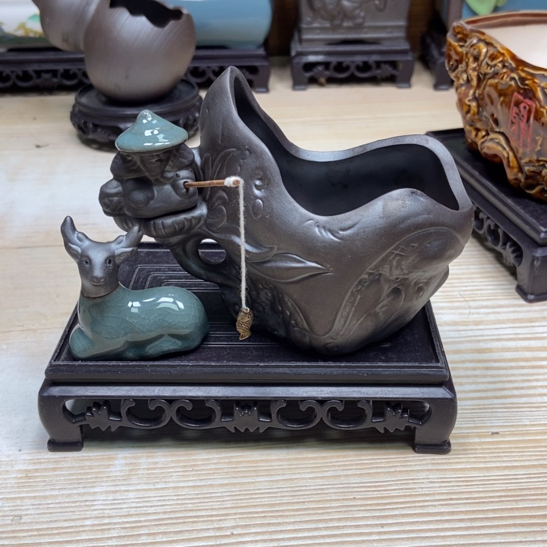 瓷片陶瓷花盆陶瓷艺术