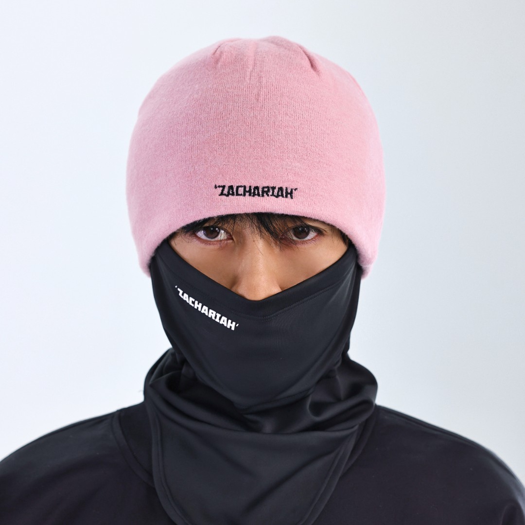 ZACHARIAH【勃黑樱粉】冰瞳双色可戴毛线帽户外滑雪内盔针织帽冷帽