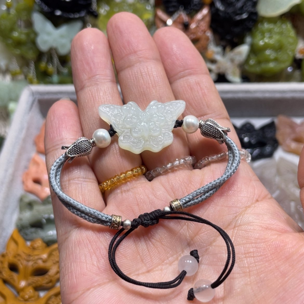 【闪购商品】岫玉颈饰未镶嵌24手串