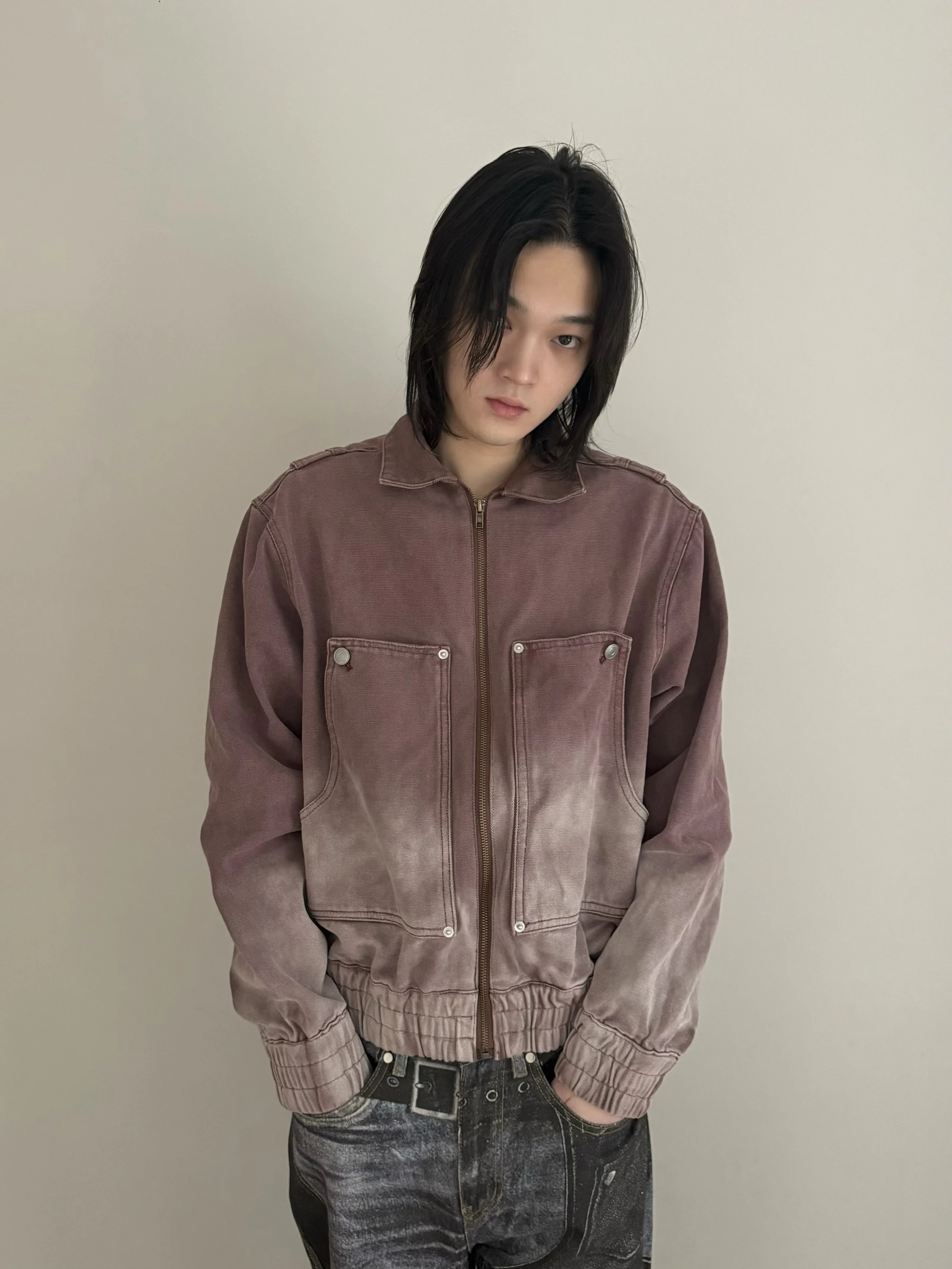 某保219！重磅水洗伐木工装夹克男女