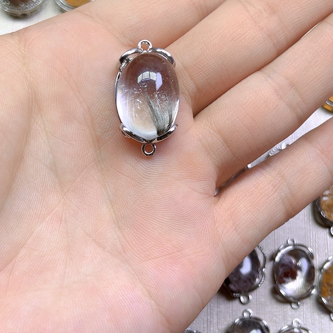 紫晶颈饰银S800镀金镶嵌w****.