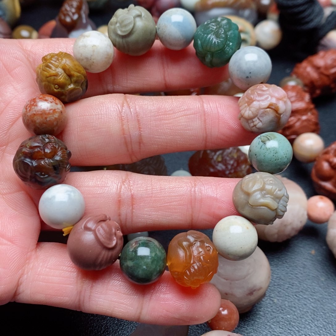 未镶嵌手串玛瑙/玉髓