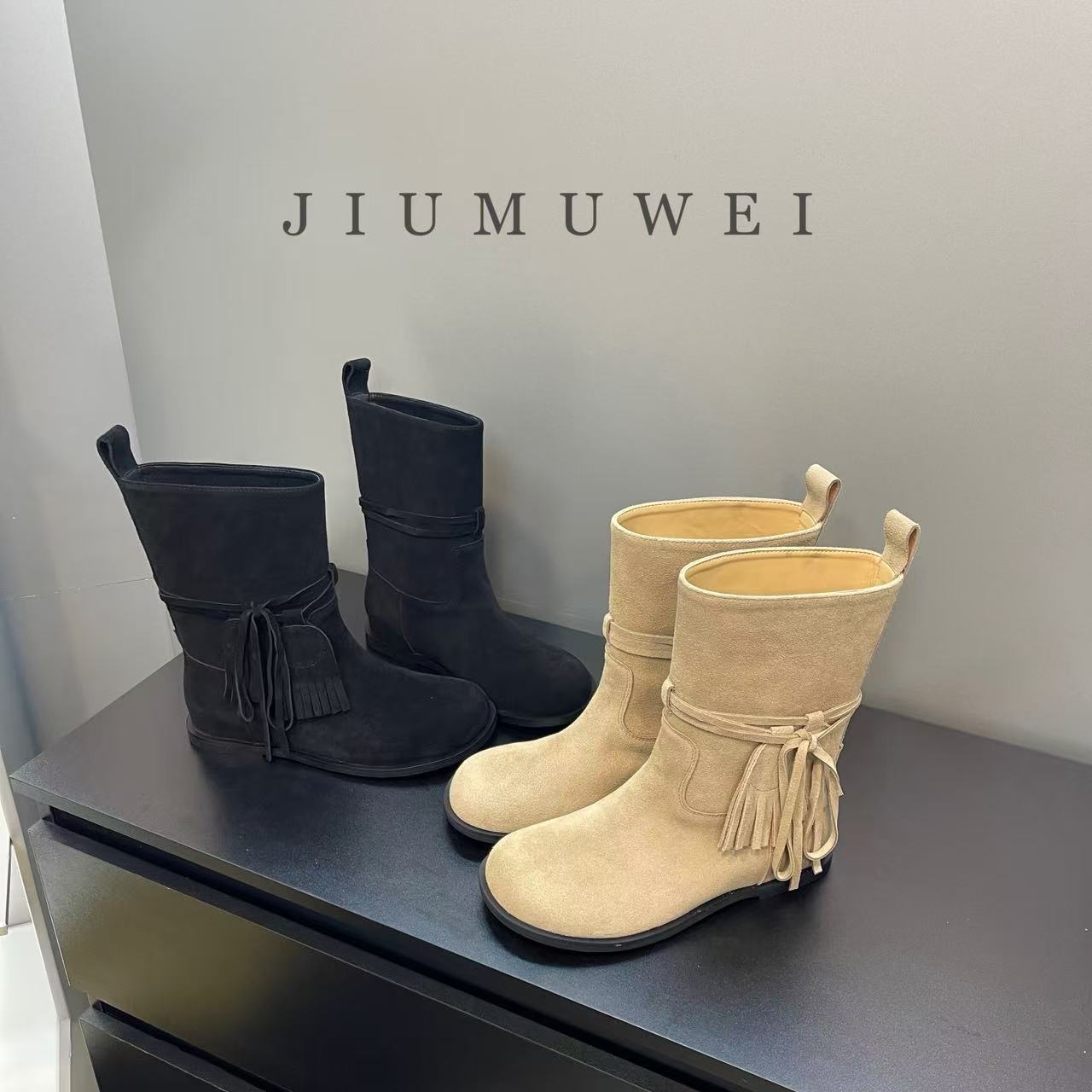 JIUMUWEI 早秋新款时尚爆款休闲马丁靴 2153 9571-12