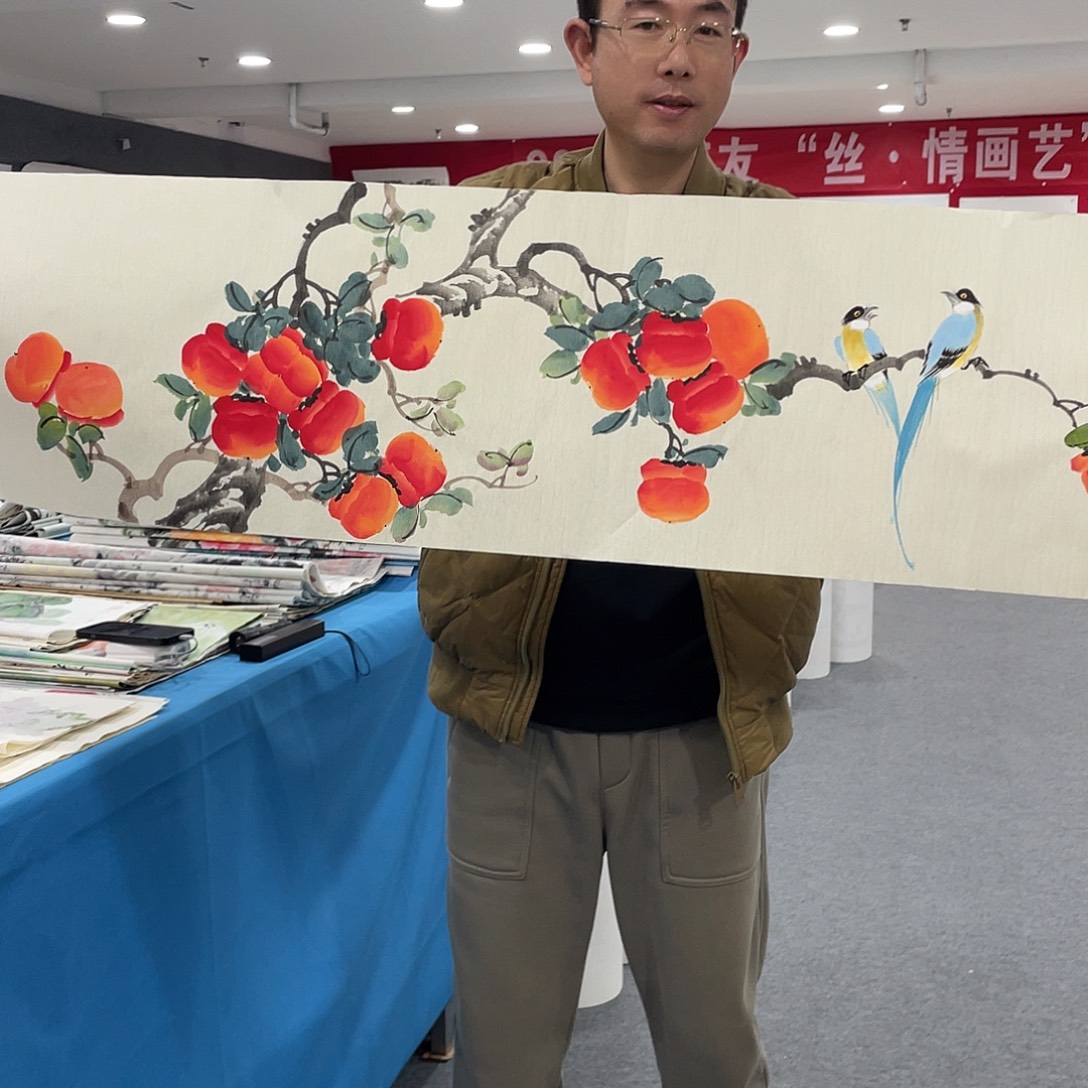 国画今天上午国画作品展示
