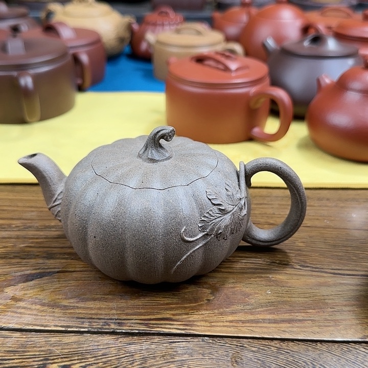 紫砂茶壶南瓜段泥
