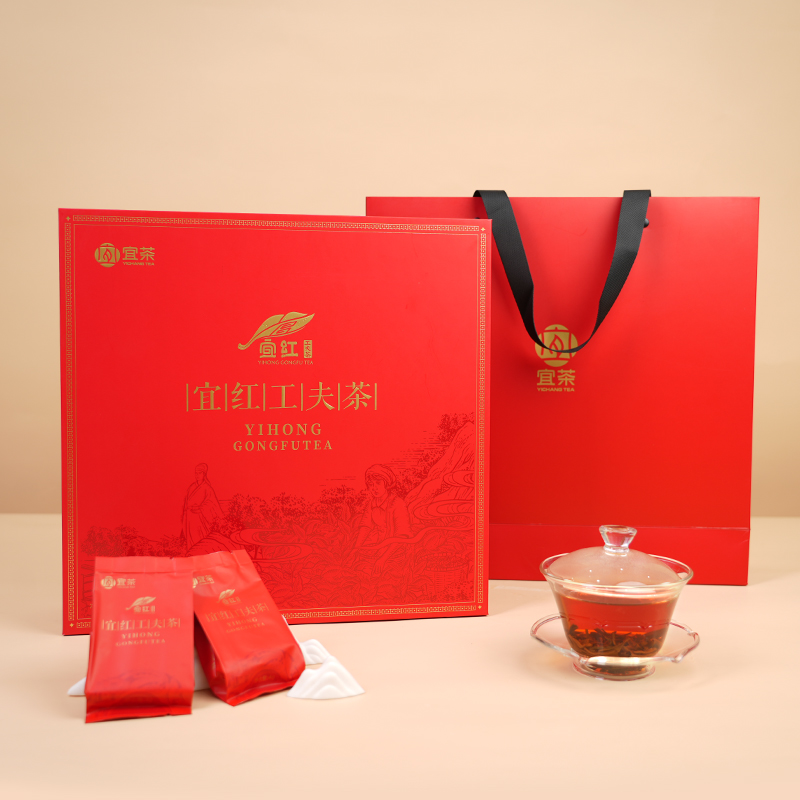 【宜茶集团】三峡宜红工夫茶高山明前毛尖绿茶/红茶茶叶礼盒192g 