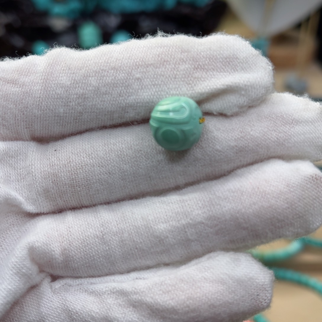 绿松石博古纹老型10.5未镶嵌