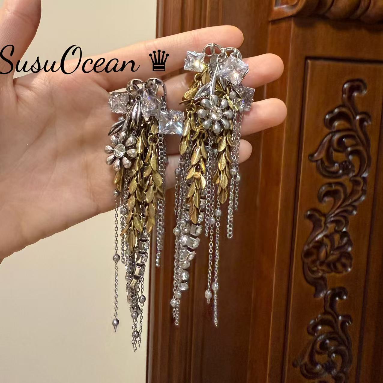 铜合金仿水晶耳饰 【1226】经典珍藏SusuOcean