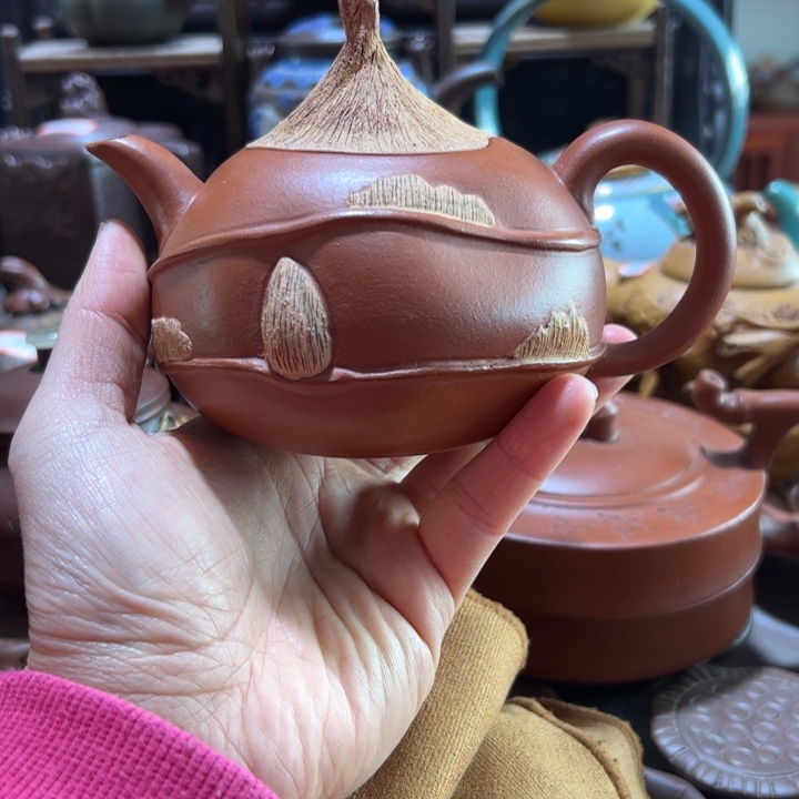 茶壶紫砂紫砂壶收藏起来了！
