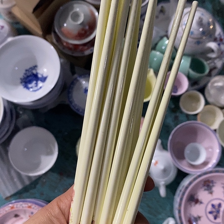 摆件陶黄稀土筷子10双