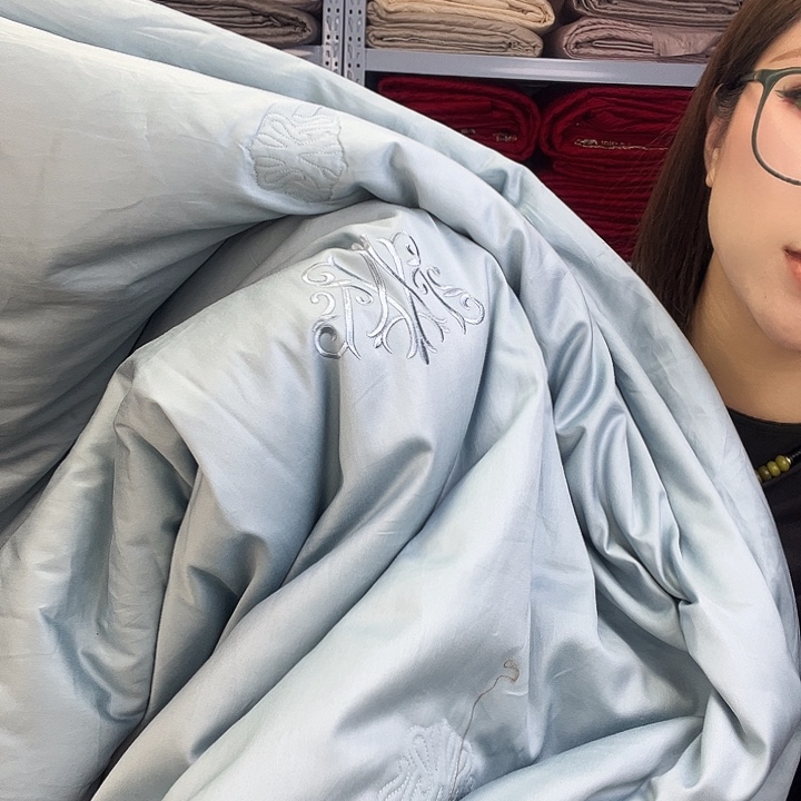 棉棉标准蓝色夏被