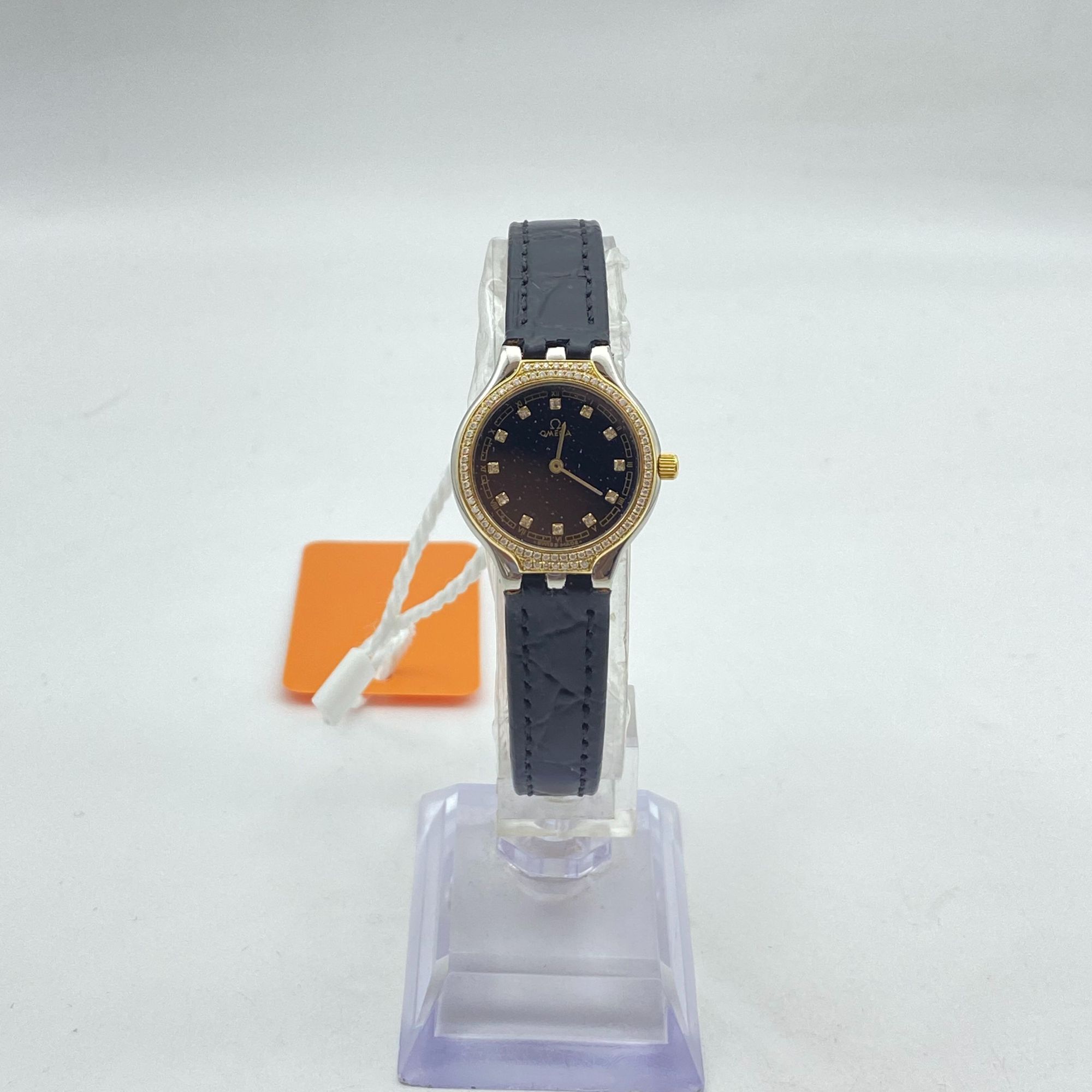 95新 Omega/欧米茄 碟飞系列/24MM/石英/后镶钻