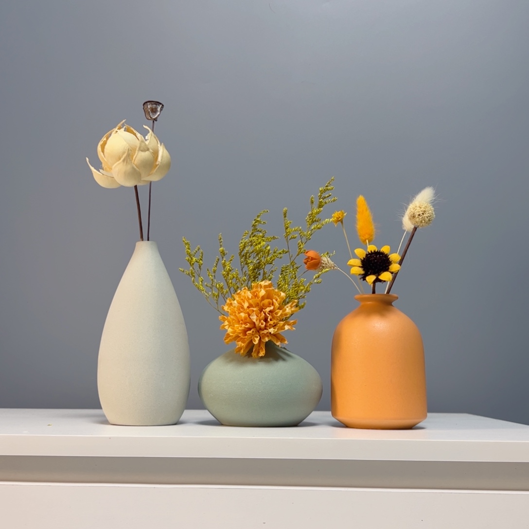 陶瓷花瓶景德镇手作陶瓷花瓶摆件无恐