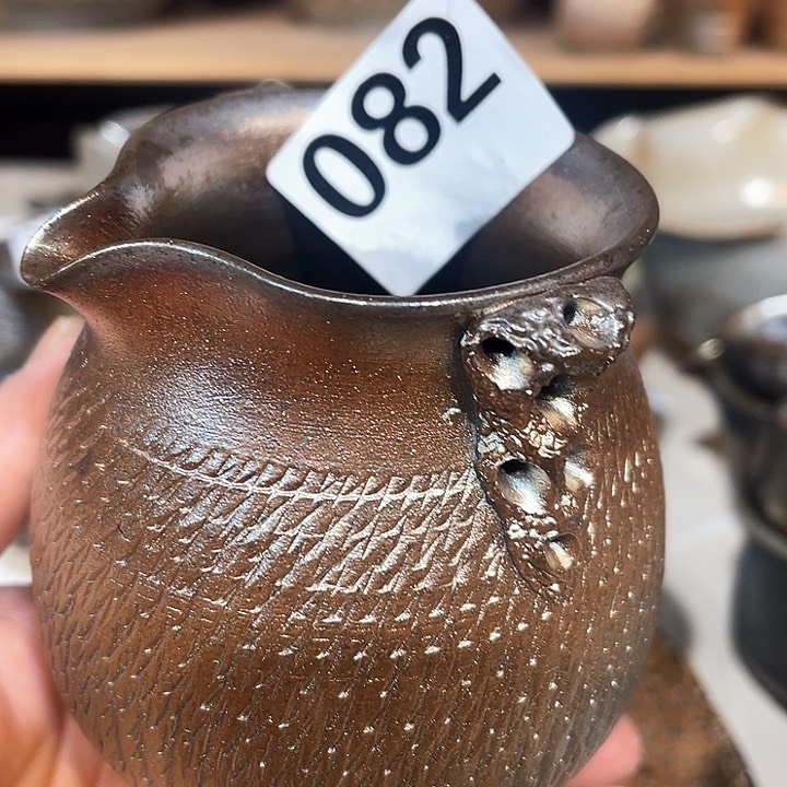 杯高温柴烧陶泥公杯