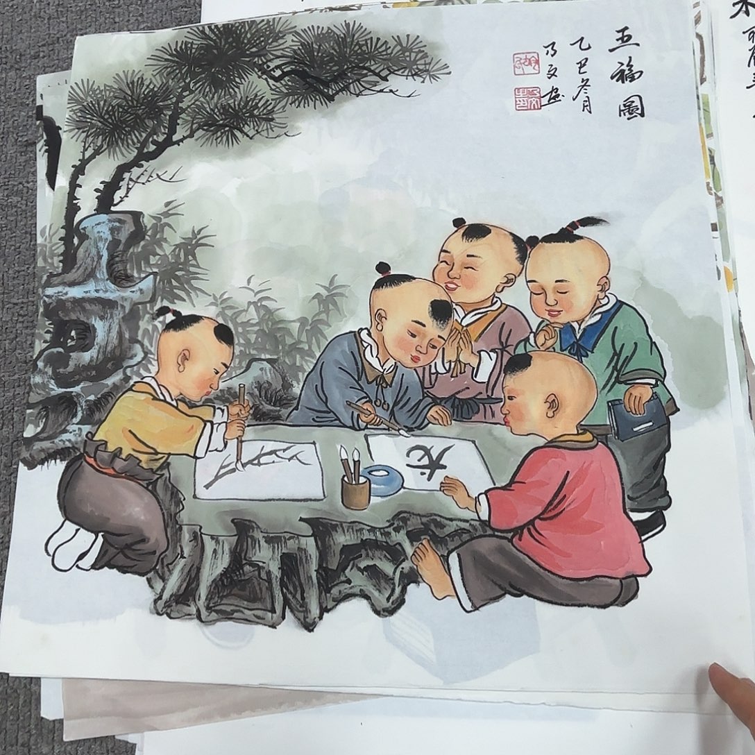 国画国画作品多次入选国内外