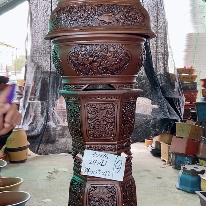 紫砂花盆紫砂紫砂