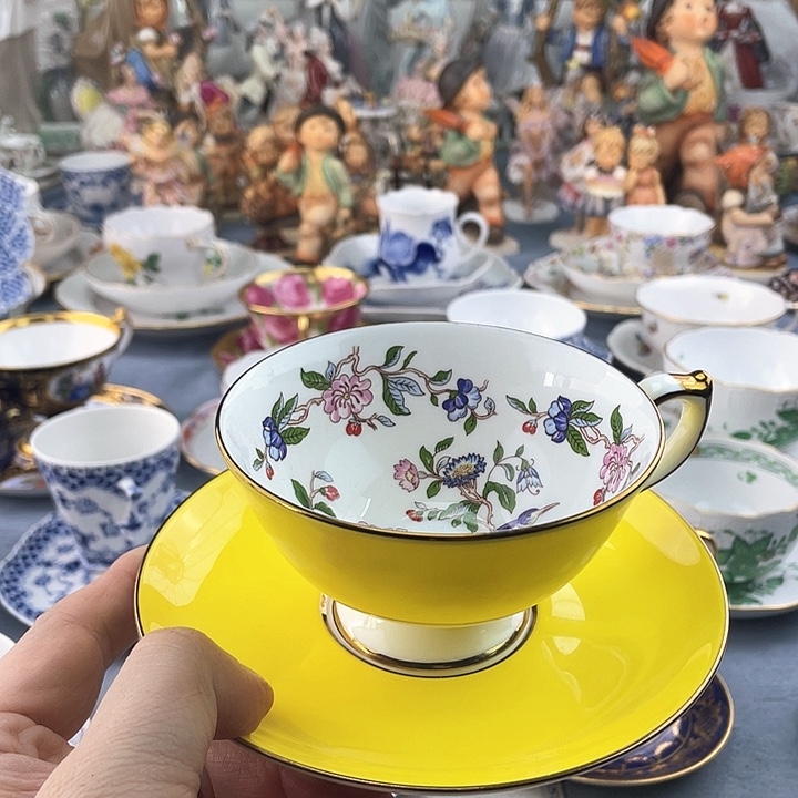 海外中古欧瓷偶小房子