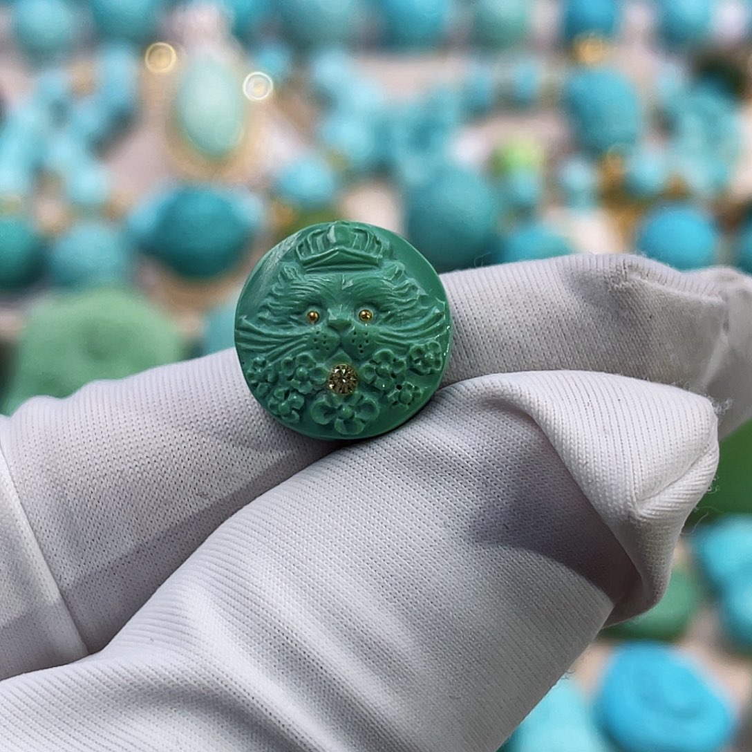 绿松石珠宝奇石未镶嵌